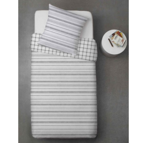 Obrázok pre Bavlnené obliečky - linky sivé