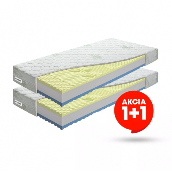 Obrázok pre Matrace BENAB 1 + 1 VISCO PLUS + darček 1x chránič matraca