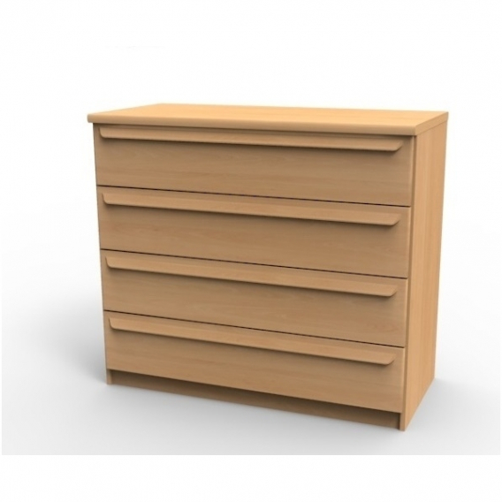 Obrázok pre Kvalitná masívna komoda P2Z, BUK prírodný