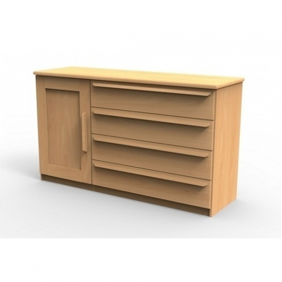 Obrázok pre Komoda z luxusného masívu P3DZ, BUK prírodný