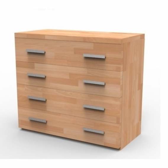 Obrázok pre Masívna komoda N4Z, BUK prírodný