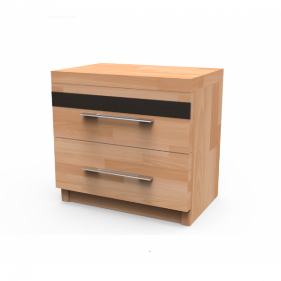 Obrázok pre Vysoký masívny nočný stolík MONA, BUK prírodný