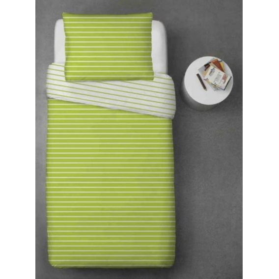 Obrázok pre Bavlnené obliečky - pásiky zelené