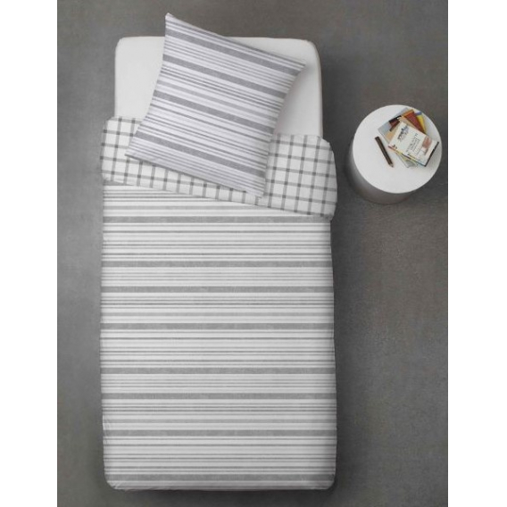 Obrázok pre Bavlnené obliečky - linky sivé